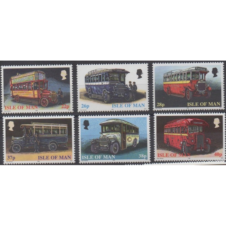 Timbres - Thème voitures - Man (Ile de) - 1999 - No 860/865