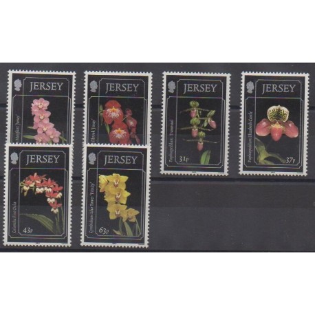 Jersey - 1999 - No 872/877 - Orchidées