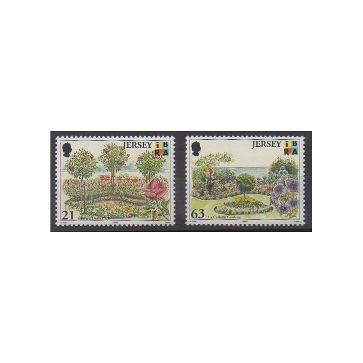 Jersey - 1999 - Nb 879/880 - Parks and gardens