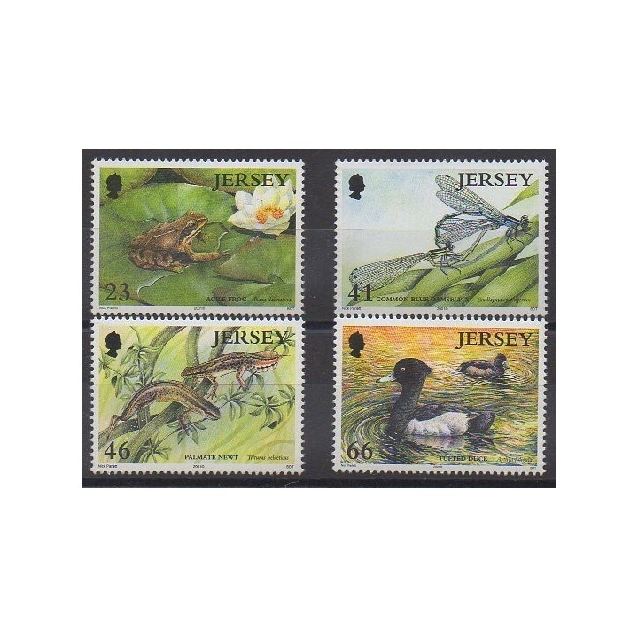 Jersey - 2001 - No 979/982 - Animaux