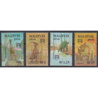 Maldives - 1992 - No 1567/1570 - Animaux préhistoriques