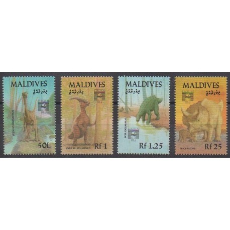 Maldives - 1992 - No 1567/1570 - Animaux préhistoriques