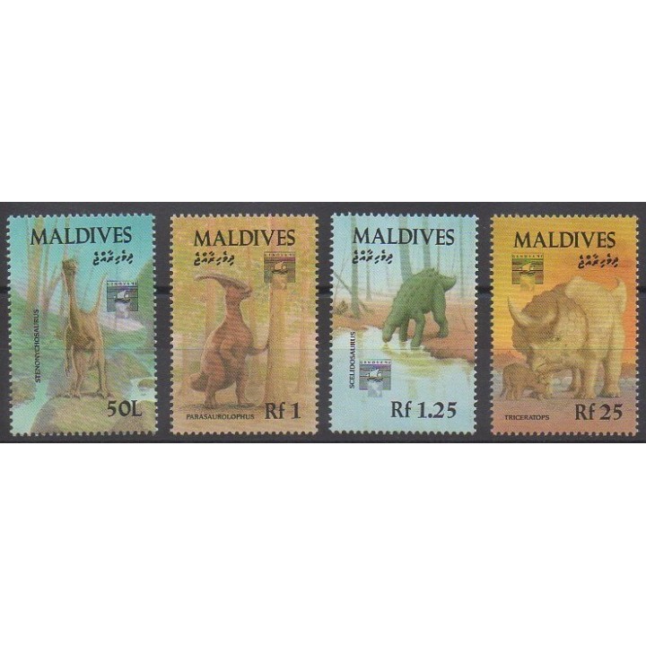 Maldives - 1992 - No 1567/1570 - Animaux préhistoriques