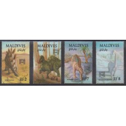 Maldives - 1992 - Nb 1517/1520 - Prehistoric animals