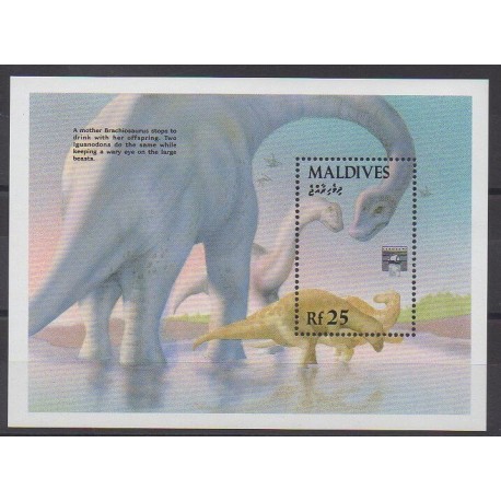 Maldives - 1992 - No BF256 - Animaux préhistoriques