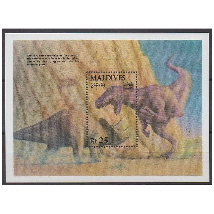 Maldives - 1992 - No BF263 - Animaux préhistoriques