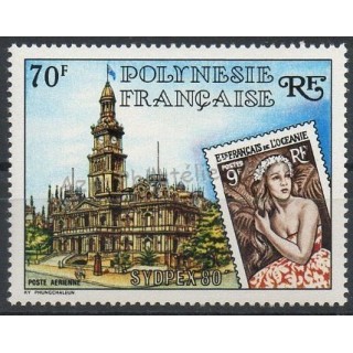Timbres - Thème timbres sur timbres - Polynésie - Poste aérienne - 1980- No PA155