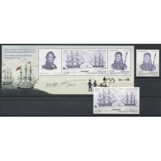 Timbres - Thème bateaux - Groenland - 2010- No 548/549 - BF 50