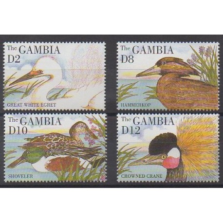 Gambie - 1995 - No 1787/1790 - Oiseaux