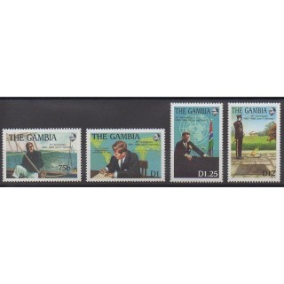 Gambia - 1988 - Nb 726/729 - Celebrities
