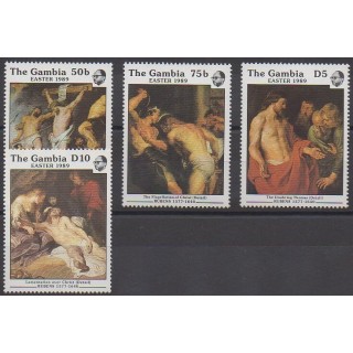 Gambia - 1989 - Nb 789/792 - Paintings - Easter