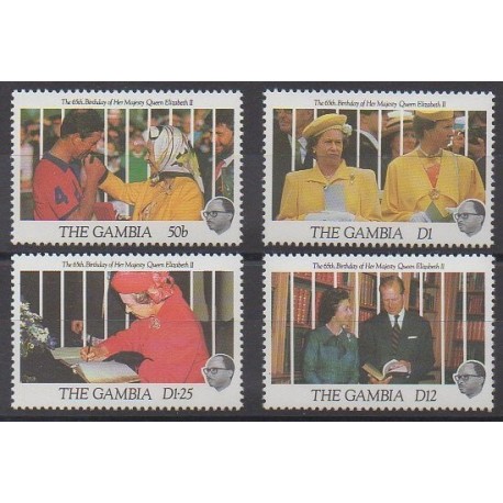 Gambie - 1991 - No 1019/1022 - Royauté - Principauté