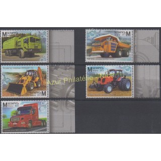 Timbres - Thème voitures - Biélorussie - 2015 - No 885/889