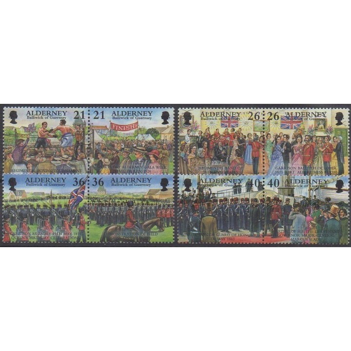 Aurigny (Alderney) - 2000 - Nb 159/166 - Various Historics Themes