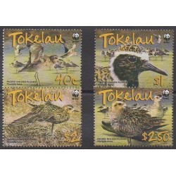 Tokelau - 2007 - No 310/313 - Oiseaux - Espèces menacées - WWF