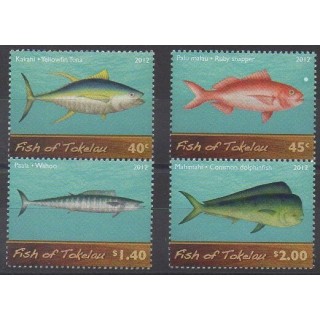 Tokelau - 2012 - No 359/362 - Animaux marins