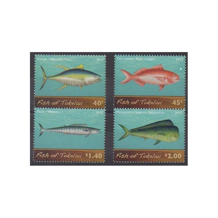 Tokelau - 2012 - Nb 359/362 - Sea animals