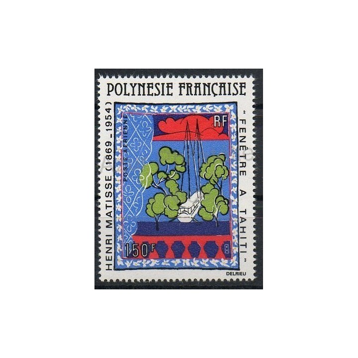 Timbres - Thème peinture - Polynésie - Poste aérienne - 1980- No PA 153