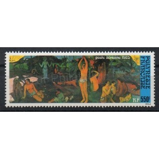 Timbres - Thème peinture - Polynésie - Poste aérienne - 1985- No PA 186
