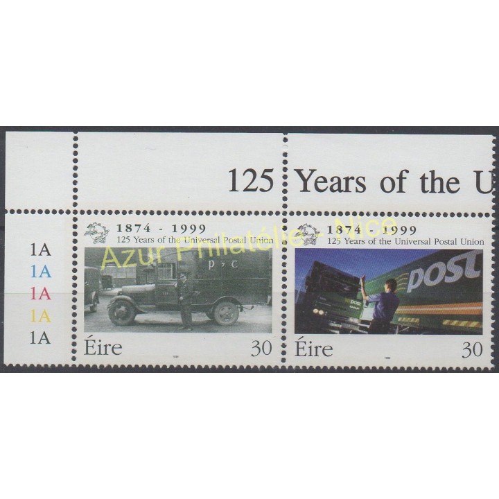Timbres - Thème voitures - Irlande - 1999 - No 1152/1153