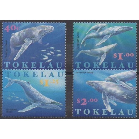 Tokelau - 1997 - No 242/245 - Animaux marins - Mammifères