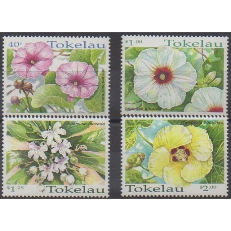 Tokelau - 1998 - Nb 251/254 - Flowers