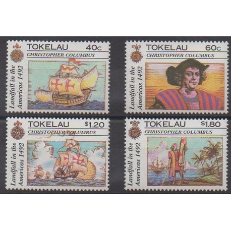 Tokelau - 1992 - Nb 188/191 - Christophe Colomb