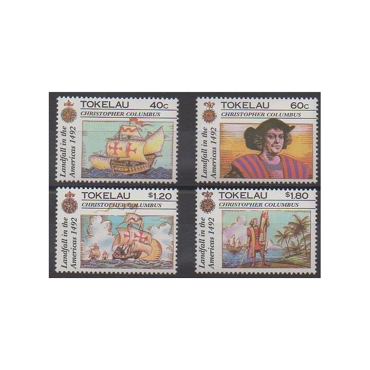 Tokelau - 1992 - No 188/191 - Christophe Colomb