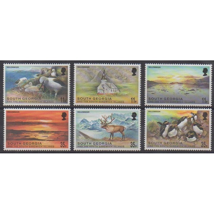 Falkland-Géorgie du Sud et Sandwich du Sud - 1999 - No 309/314 - Animaux