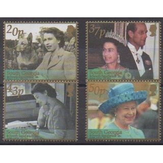 Falkland-Géorgie du Sud et Sandwich du Sud - 2002 - No 334/337 - Royauté - Principauté