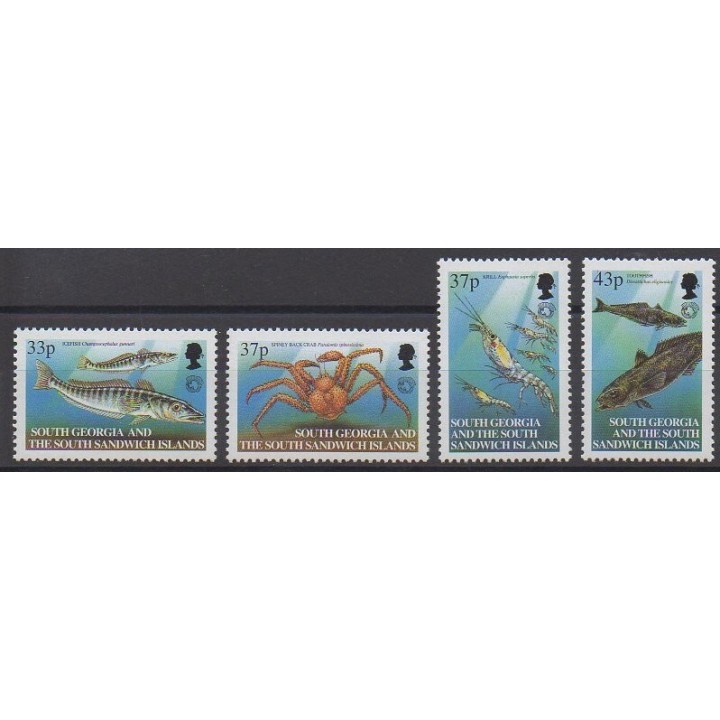 Falkland - 2001 - Nb 330/333 - Sea animals