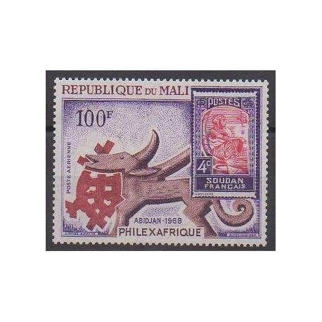 Mali - 1969 - No PA65 - Timbres sur timbres