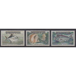 Mali - 1961 - No 10/12 - Animaux marins