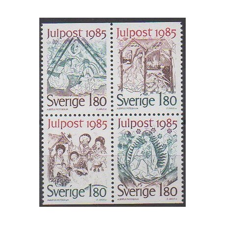 Suède - 1985 - No 1342/1345 - Noël