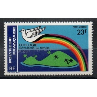 Timbres - Thème environnement - Polynésie - Poste aérienne - 1978- No PA 141