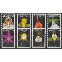 Dominique - 1999 - Nb 2301/2308 - Orchids