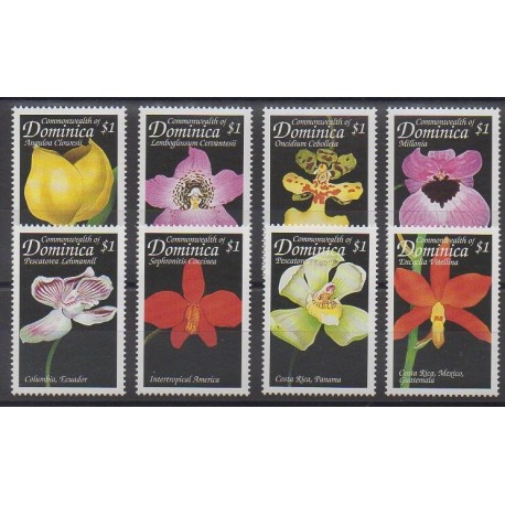 Dominique - 1999 - Nb 2317/2324 - Orchids