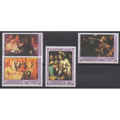 Dominique - 1992 - No 1381/1384 - Peinture - Pâques