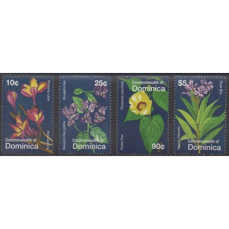 Dominique - 2007 - Nb 3298/3301 - Flowers