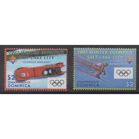 Dominique - 2002 - No 2847/2848 - Jeux olympiques d'hiver