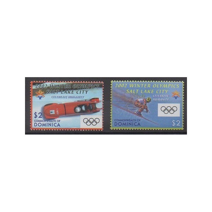 Dominique - 2002 - No 2847/2848 - Jeux olympiques d'hiver