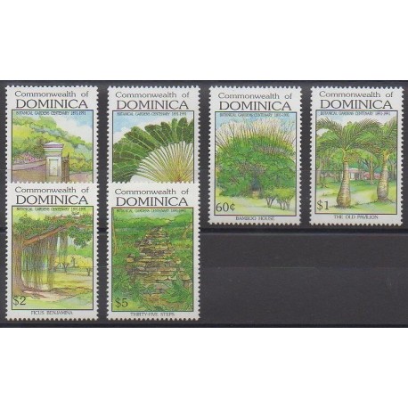 Dominique - 1992 - Nb 1357/1362 - Trees
