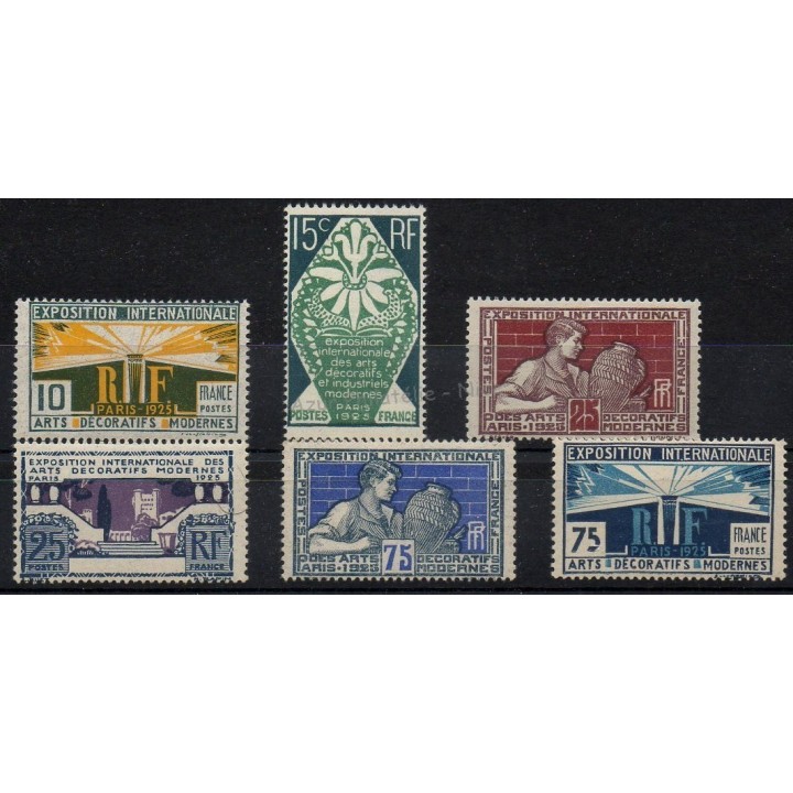 Timbres  - France - Poste - 1924 - No 210/215