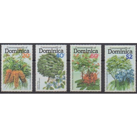 Dominique - 1979 - No 617/620 - Arbres