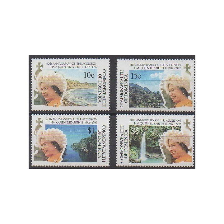 Dominique - 1992 - Nb 1350/1353 - Royalty