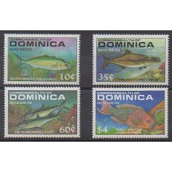 Dominique - 1988 - No 1076/1079 - Animaux marins