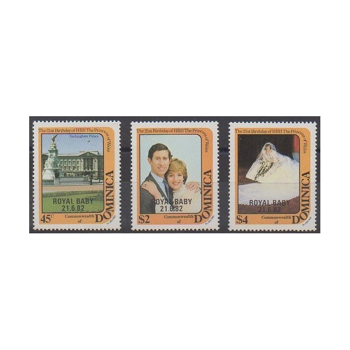 Dominique - 1982 - Nb 752/754 - Royalty