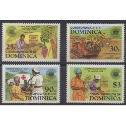 Dominique - 1983 - Nb 762/766 - Various Historics Themes