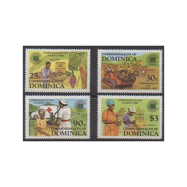 Dominique - 1983 - Nb 762/766 - Various Historics Themes