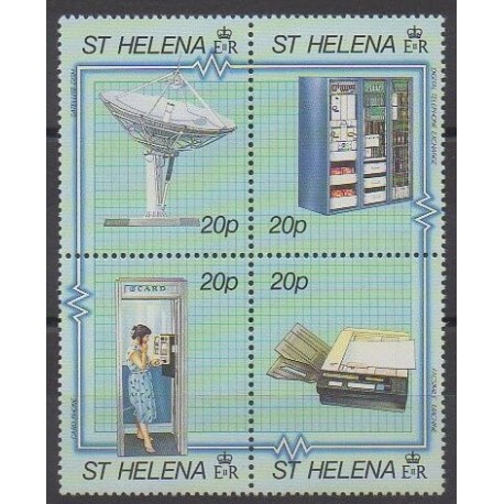 Sainte-Hélène - 1990 - No 527/530 - Télécommunications